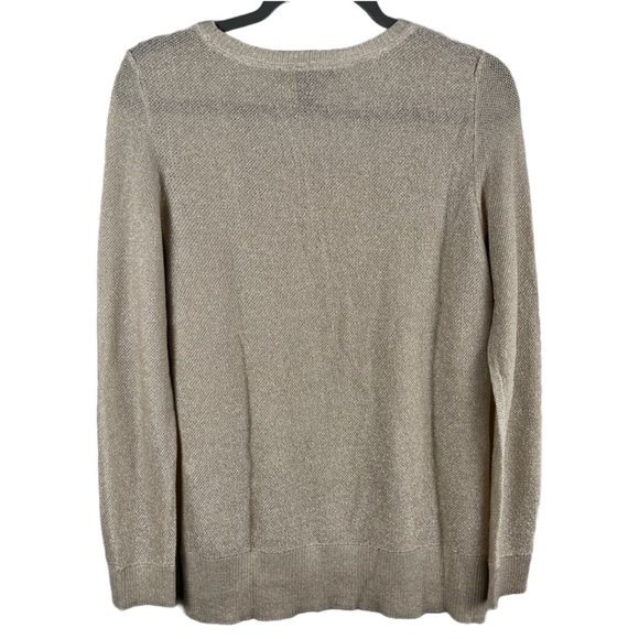 WHITE HOUSE BLACK MARKET PULLOVER METALLIC SWEATER | Size: Small - Picture 3 of 6